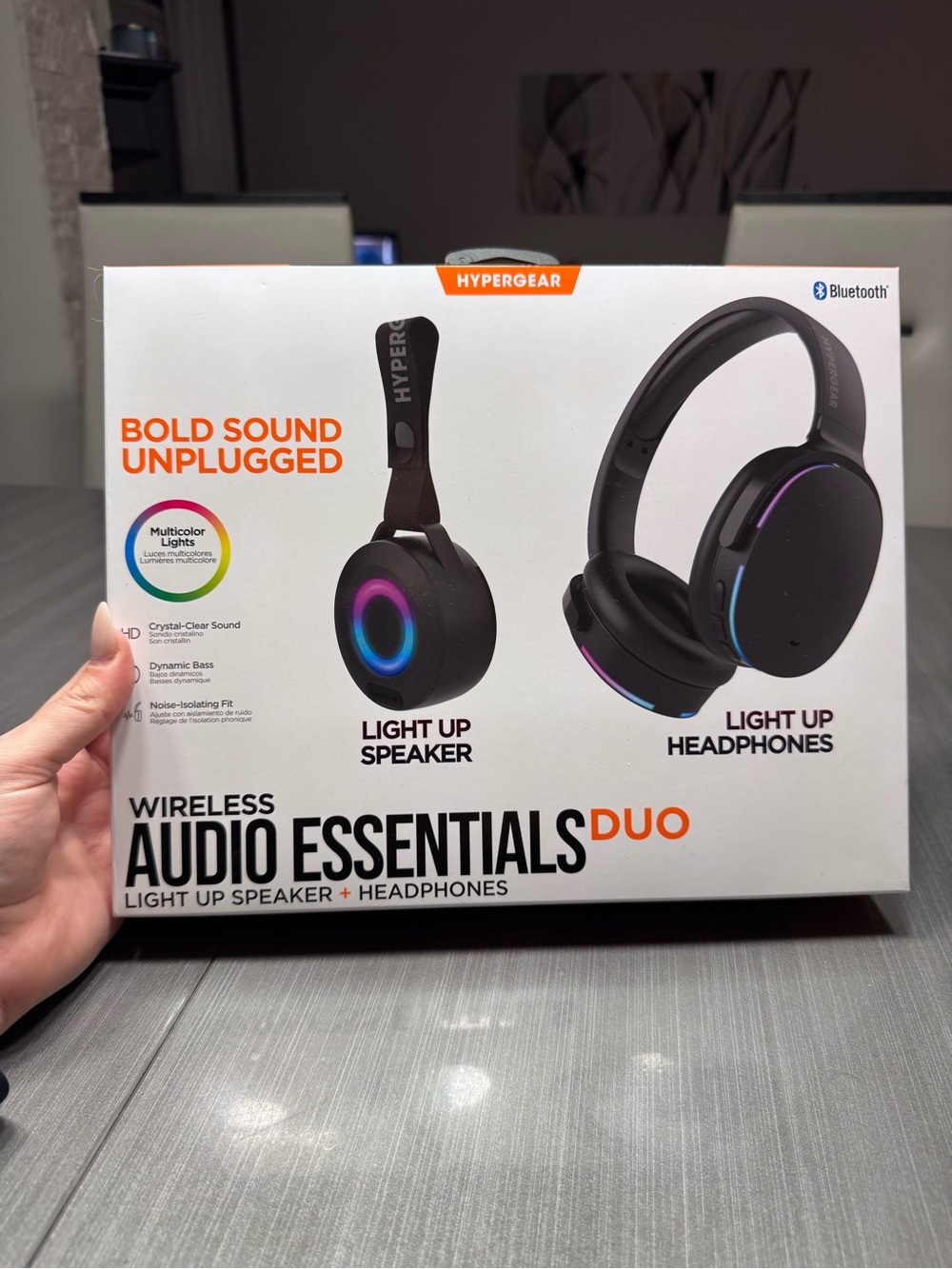 HyperGear Wireless Audio Essentials Duo - Black Wireless Speaker and Headphones